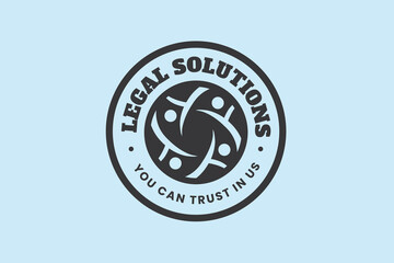 Legal Solutions, Law Firm and Business Logo