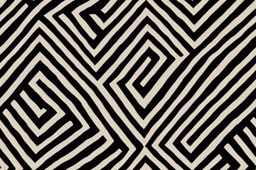 Black and white seamless pattern for textile, backgrounds, tiles and designs - 543324776