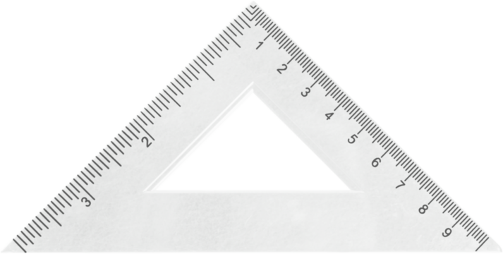 Triangle Shaped Ruler - Set Square