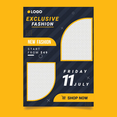 Fashion sale Instagram post and social media banner template