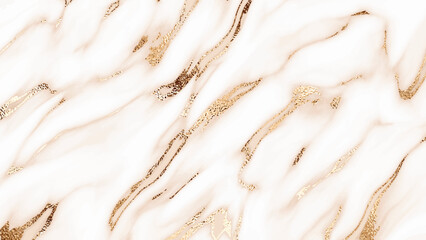 Marble stone background print design with natural mineral texture and gold diagonal stripes.