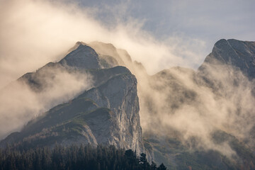mountains in the fog, High Tatras