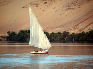 Felouque sur le Nil, Egypte