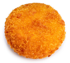 Fried Cheese Croquettes isolated background, Cheese Croquettes on white With work path.