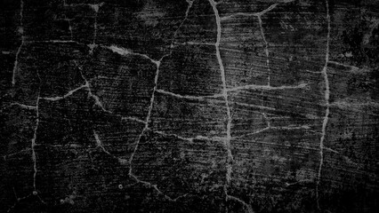 dark black grunge cracked wall background