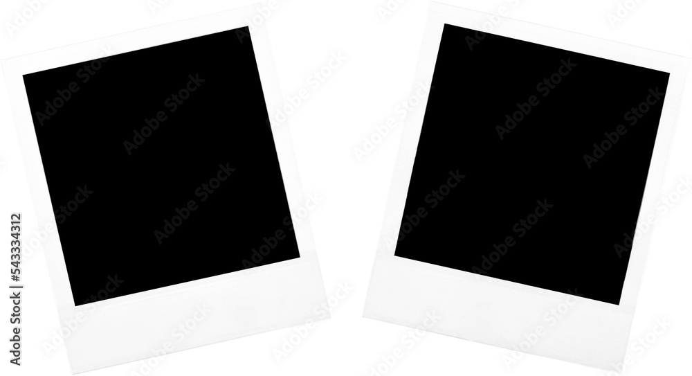 Canvas Prints Two Blank Polaroid Frames - Isolated