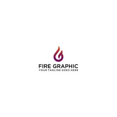 G fire letter logo vector .