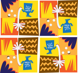 illustration of a set of banners