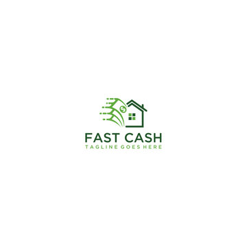 Sale home logo design vector, fast, flash sale, payment logo design