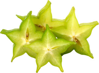 Carambola slices - star fruit