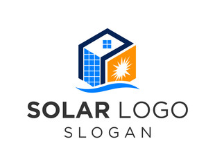 Logo about Solar Panel on white background. created using the CorelDraw application.