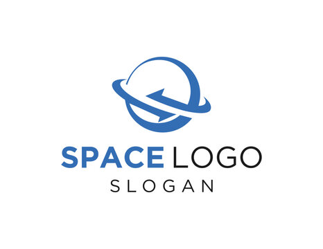 Logo about Space Planet on white background. created using the CorelDraw application.