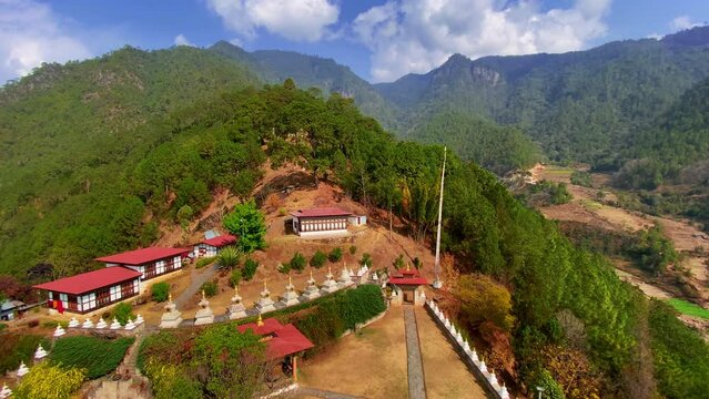 Khamsum Yulley Namgyal Chortenin Punakha Valley in Bhutan