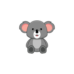 Cute koala isolated vector graphics