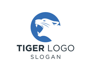 Logo about Tiger on white background. created using the CorelDraw application.