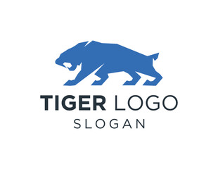 Logo about Tiger on white background. created using the CorelDraw application.