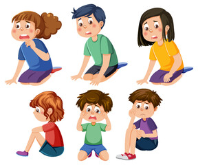 Bullying kids character collection