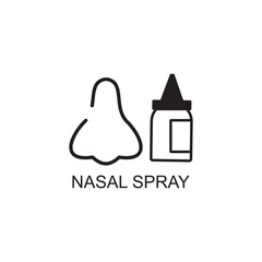 Obraz premium nasal spray icon , medical icon