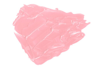 Shiny pink brush isolated on white background. Pastel colors.