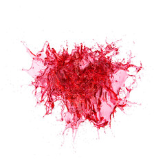 red ink splashes