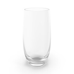 empty glass transparent isolated on white