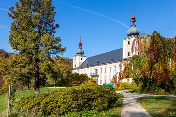 Fototapeta na wymiar Loucna nad Desnou chateau, Sumperk region, Hruby Jesenik mountains, Czech republic