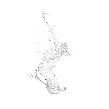 recommend clip art: splash isolated on white background