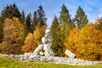  Stony piles, Southern slope, spa town Jeseník, Jeseniky mountains, Czech republic