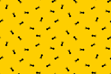 keyhole on yellow background seamless pattern
