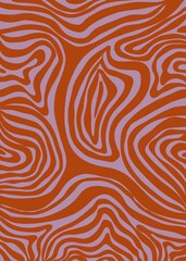 Abstract Swirl Modern Groovy Background 