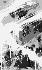 Black and white monochrome vector background. Vertically positioned abstract texture