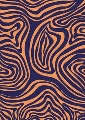 Fototapeta premium Abstract Swirl Modern Groovy Background 