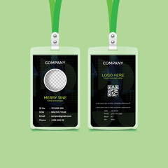 Corporate ID Card Design, Simple and Clean id card Design Template.