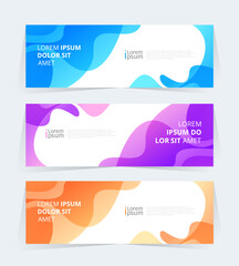 Geometric banner design with Vector presentation template.