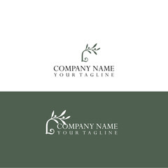 L letter vector logo with nature theme