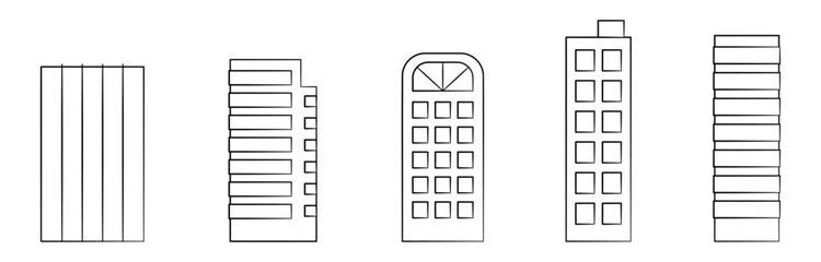 オフィスビル5種のセット