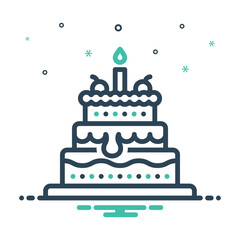 Mix icon for cakes