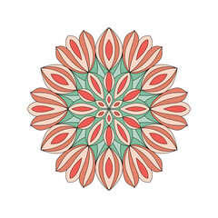 Mandala. Abstract illustration. Ornament for decor, cards etc. Coloring book
