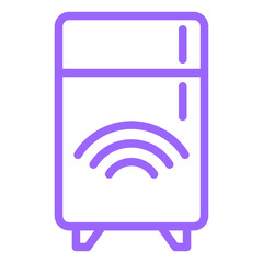 Smart Fridge Icon Style