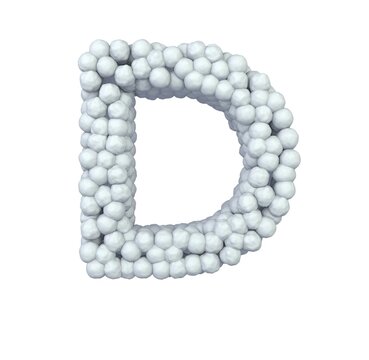 Snowball Themed Font  Themed Font  Letter D