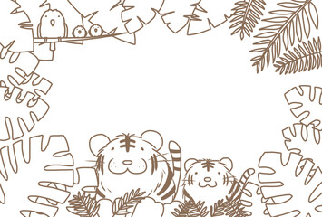 ジャングルのトラ