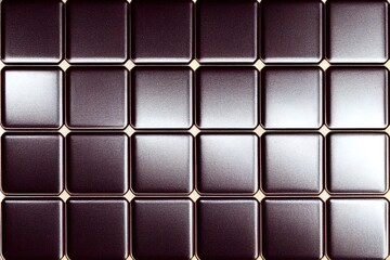 Naklejka premium Repeating wide metallic tile background