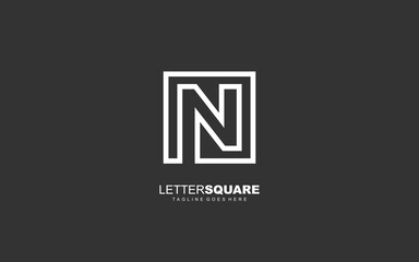 N letter logo abstract for identity company. Alphabet template vector illustration for your brand.