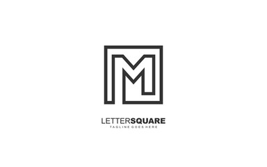 M letter logo abstract for identity company. Alphabet template vector illustration for your brand.