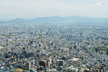 あべのハルカスから東の景色