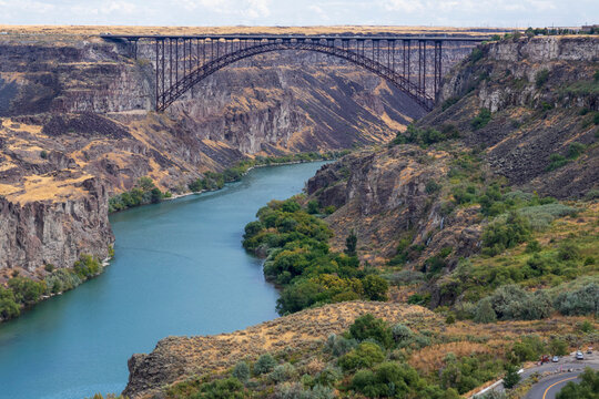 Perrine Bridge over Snake River  at Twin Falls,  Idaho, USA