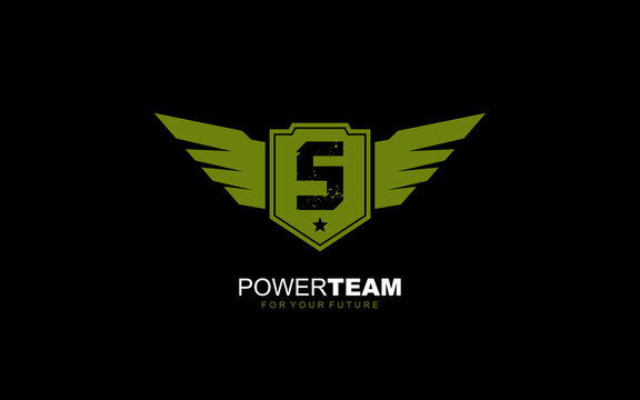 S Letter logo army for team identity. Military template vector illustration for your brand.