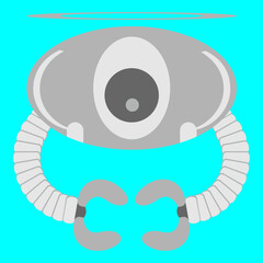 Silver Robot Modern Work Angel