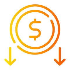 reduce gradient icon