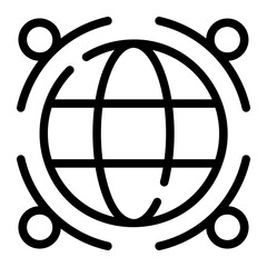 global research line icon